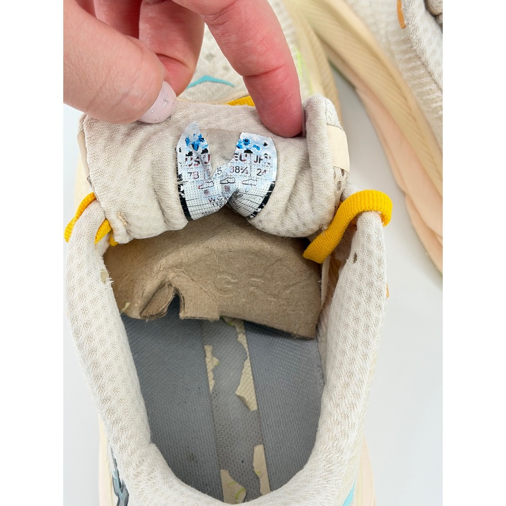 Hoka Clifton 9 Womens Running Shoes Eggnog Passion Fruit 1133249 Size 7.5 - Picture 6 of 13